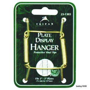 Plate Hanger 3" - 5" BRASS Wire Display Easel TRIPAR 23-1303    200944615800